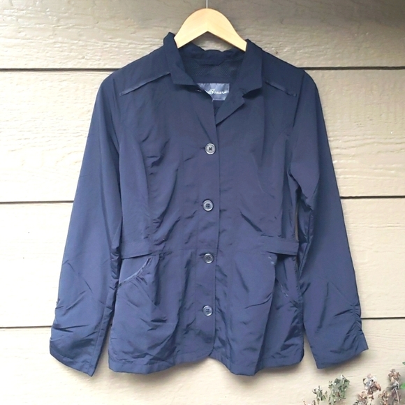 Eddie Bauer Travex Jacket Black  Small S rain jacket - Picture 1 of 6